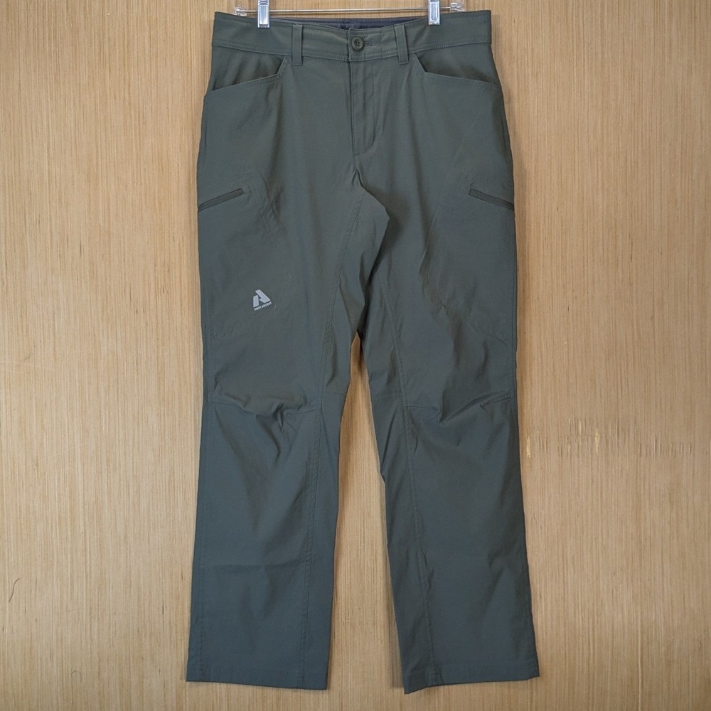 Eddie Bauer First Ascent Guide Pro Pants Mens 33x32 Green Hiking Outdoor Cargo